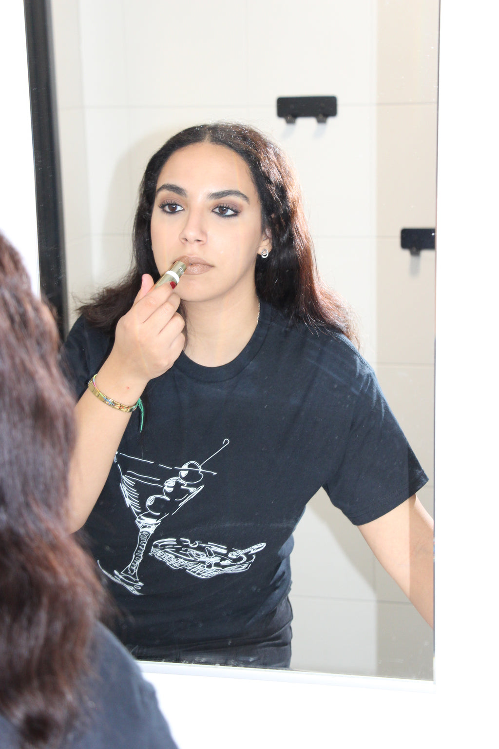 Imperfect Martini T-Shirt Black