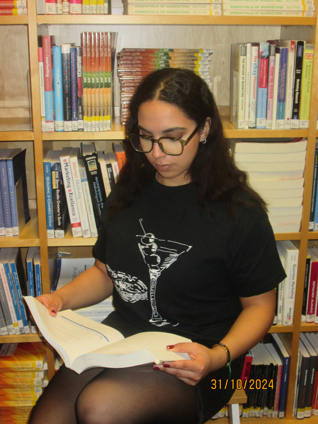 Imperfect Martini T-Shirt Black